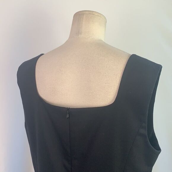 Escada black virgin wool blend sheath dress - Picture 6 of 8